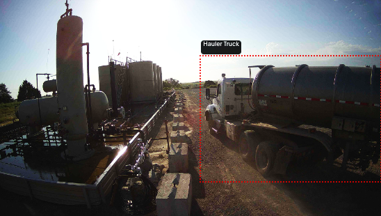 A photo of Tank Monitoring service with added annotations.